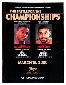 Floyd Mayweather Jr vs Goyo Vargas onsite program # 23 - 0 boxing DIEGO CORRALES - Picture 1 of 6