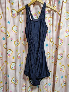 116 ^_^ Japanese SchoolGirl Swimsuit. Classic. Navy. Acceptable～Good. Size XL. - Picture 1 of 8