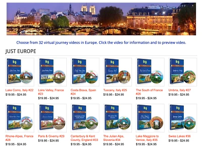 Bike-O-Vision set of 32+ Europe Indoor Cycling DVDs,  Brand New, Free Shipping! - Image 1 of 4
