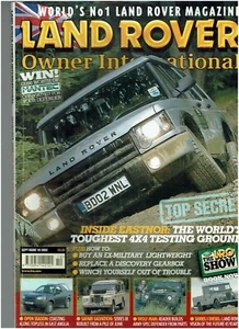 LAND ROVER OWNER INTERNATIONAL SEPT 2002 - SERIES III LWB RESTORATION / MILITARY - Picture 1 of 2
