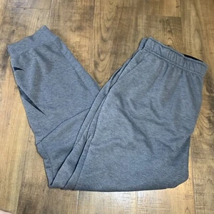 Nike Training Tapered Fleece Joggers Sweatpants Gym Grey 932245-071 Mens Size XL - Picture 1 of 7