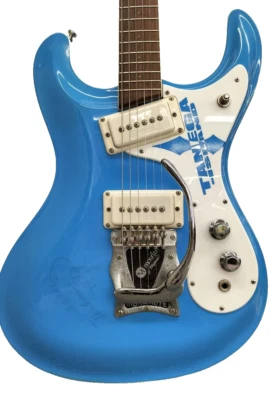 Guitarra Eléctrica [Mosrite] VS-5 California Ventures Modelo Azul Cuerpo Sólido con Estuche Foto 1 de 4
