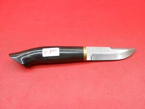 Handmade Wootz Ingots Steel Fixed Blade Hunting Knife Buffalo Horn Handle S 201