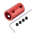 8Mm To 10Mm Bore Rigid Coupling 25Mm Length 14Mm Diameter Connector Red