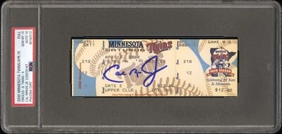 CAL RIPKEN JR SIGNED 3000 HIT TICKET BALTIMORE ORIOLES BASEBALL PSA/DNA 10/10 - Image 1 of 2