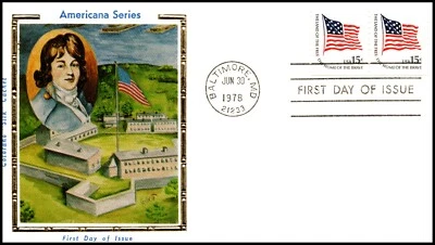 Scott 1618c 15 Cents Flag Colorano Silk FDC - Image 1 of 2