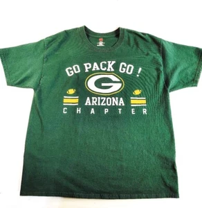 Hanes Green Bay Packers Men's Green Short Sleeve T-Shirt Size XL Arizona Chapter - Picture 1 of 3