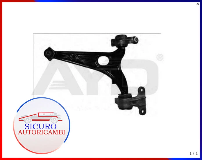 Braccio sospensione ant sx Fiat Ulysse Lancia Phedra C8 807 AYD 9703457 - Immagine 1 di 1