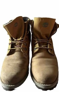 Timberland Boys Premium Wheat Suede Waterproof Boots Sz 5 Good Used Condition - Picture 1 of 6
