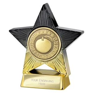 School Trophy Subject Achievement 4" Mini Star Award FREE ENGRAVING PA25163 - Picture 1 of 17