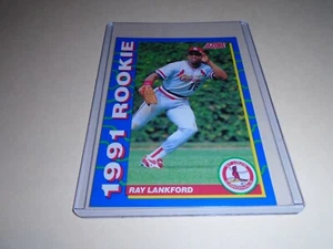 1991 Score ROOKIE #2 RAY LANKFORD ST-LOUIS CARDINALS - Picture 1 of 2