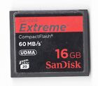 Carte mémoire pour appareil photo flash compact SanDisk Extreme 16 Go 60 Mo/s UDMA CF