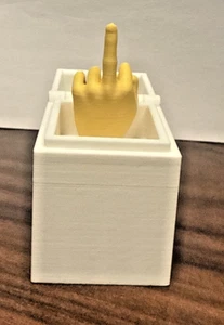Middle Finger In A Box Funny Surprise Prank Spoof Hand Pop up Box Gift Adults US - Picture 1 of 8