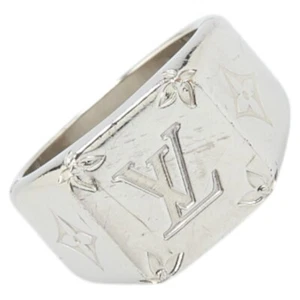 Anillo anillo sello monograma LOUIS VUITTON, mediano M62487 para hombre 【Usado】 - Imagen 1 de 7