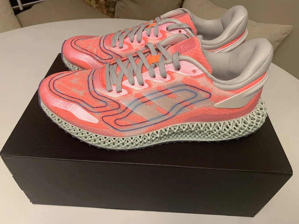 Nuevo Unisex Adidas 4D Run 1.0 Signal Coral Zapatos para Correr Talla Para Mujer’s 9 Foto 1 de 3