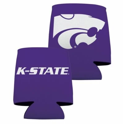 Kansas State Can Cooler Set of 6 Purple Design 1 FREE SHIPPING - Image 1 of 2