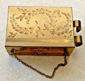 Portamonete e rossetti compatto vintage oro Zell Fifth Avenue Vanity Carryall - Foto 1 di 10