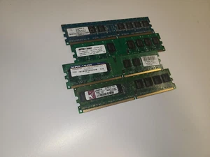 (Lot of 4) Memory Module 1GB PC2-4200U DDR2 Desktop PC RAM - Picture 1 of 1