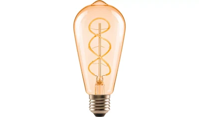 LED Spiral Filament | ST64 Teardrop Light Bulb ✅ Feature Home Lamp Decorative - Image 1 of 4