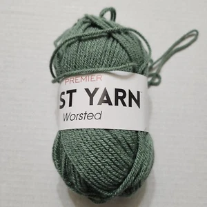 Premier Just Yarn Worsted Color Warm Green 2 Oz Skein - Picture 1 of 7