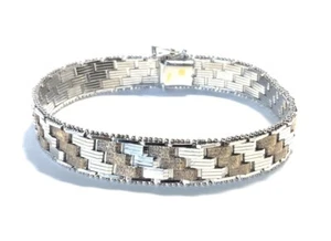 Milor Sterling Silver 925 Panther Chain Bracelet 8.5-inches Italy IK28 - Picture 1 of 10