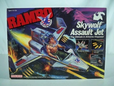 K24i00603 Skywolf Asalto Jet Sin usar, en caja sellada 1986 Rambo Coleco Vintage Foto 1 de 4