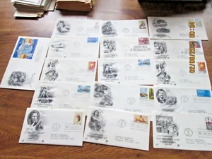 EIN SORTIMENT VON 16 " ERSTTAGSBRIEFEN ". GEBRAUCHT. - Bild 1 von 5