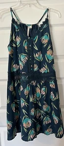 LC Lauren Conrad Sleeveless Floral Lined Dress Size M Medium - Picture 1 of 3