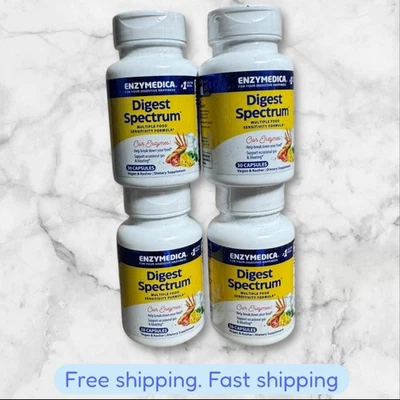 PARA 6 Fórmula Alimentar Múltipla Enzymedica Digest Spectrum total 240 cápsulas validade 2026+ - Imagem 1 de 3