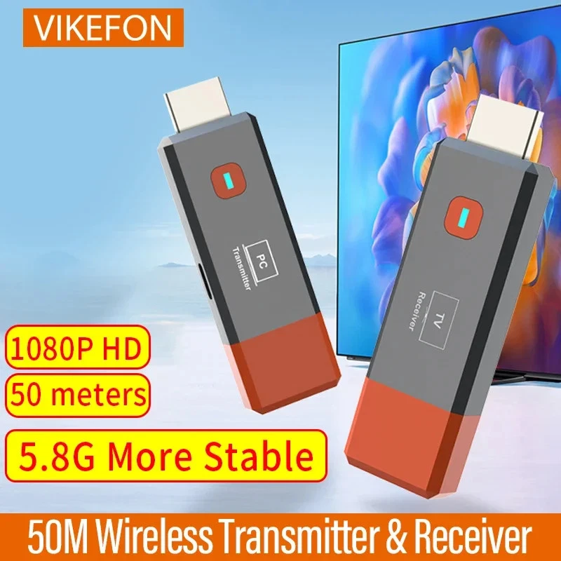 50M Wireless Video Sender Empfänger Hdmi-Kompatibel Extender TV Stick Bildschirm - Bild 1 von 4