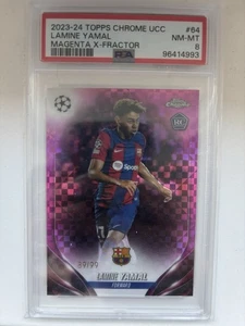 2023-24 Topps Chrome UCC Lamine Yamal Magenta X Fractor RC PSA 8 - Bild 1 von 2