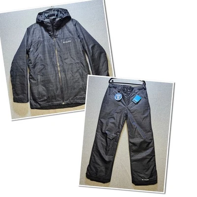 Columbia Ski  Jacket & Pant Set Sz M 3 in 1 Interchangeable Omni heat tech Plaid - Image 1 of 4