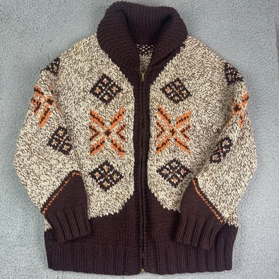 复古 COWICHAN CHUNKY 手工针织衫 南西自然 — 第 1/4 张图片