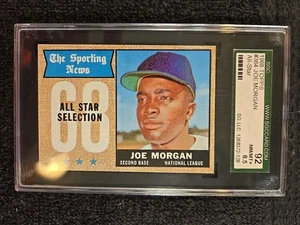 Joe Morgan SGC 1968 8,5 casi nuevo/como nuevo+ Topps #364 All-Star The Sporting News ~1stB - Imagen 1 de 6