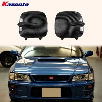 Panel de cubierta de luz antiniebla de carbono para Subaru Impreza GC8 GF sedán WRX STI 1998-00 Foto 1 de 4