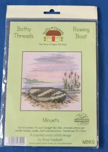 Bothy Threads Minuets Cross Stitch Kit Rowing Boat Derwent Water Designs - Picture 1 of 4