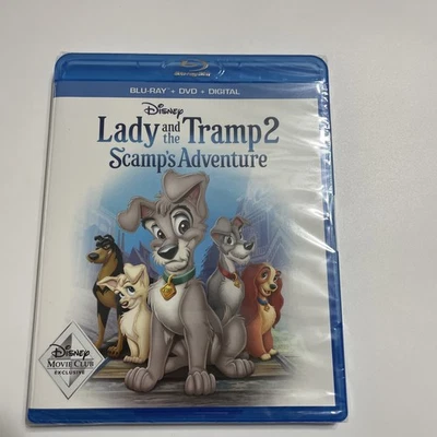 Lady and the Tramp 2 Scamp's Adventure BLU-RAY & DVD Disney NEW Sealed - Image 1 of 3