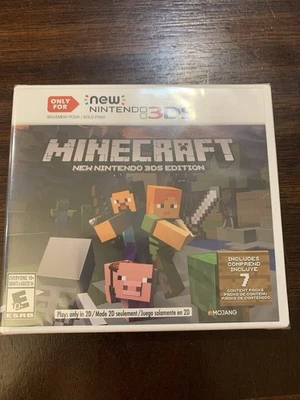 **BRAND NEW** MINECRAFT NEW NINTENDO 3DS EDITION VIDEO GAME SEALED FOR "NEW" 3DS - Image 1 of 2