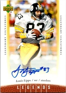 2006 Upper Deck NFL Legends LOUIS LIPPS Pittsburgh Steelers AUTO - Picture 1 of 2