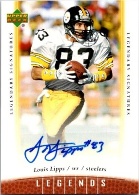 2006 Upper Deck NFL Legends LOUIS LIPPS Pittsburgh Steelers AUTO - Image 1 of 2