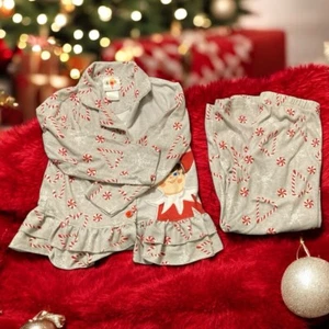 Girls Elf On The Shelf Polyester Flannel Sleepwear Sz XS - Picture 1 of 11