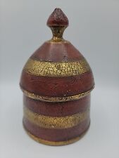  BORGHESE Ceramic box with lid 8" Tall