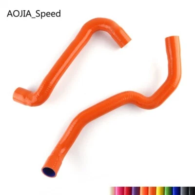 For 1988-1991 BMW E30 M3 2.3L MT Orange Silicone Radiator Coolant Hose Kits - Image 1 of 4