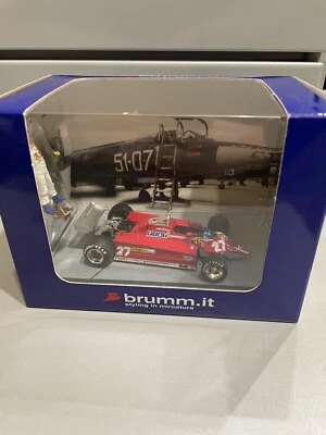 Brumm As38b Ferrari 126ck Istrana 1981 Duello Villeneuve con F104 +pilotaF104 - Immagine 1 di 4