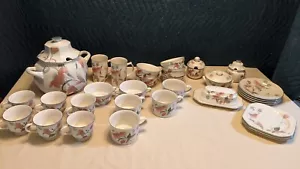 Mikasa Continental Silk Flowers F3003 China 1980's Dinnerware Bowls Mugs Vintage - Picture 1 of 81