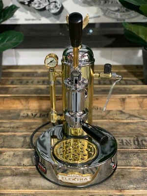 ELEKTRA MICRO CASA LEVA 1 ГРУППА СОВЕРШЕННО НОВЫЙ ЗОЛОТОЙ ХРОМ ЭСПРЕССО КОФЕМАШИНА - Изображение 1 из 4