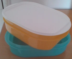 Tupperware Nevera Apilable Estación de Sándwiches Juego de Almacenamiento 7 Tazas Cada Nueva - Imagen 1 de 2