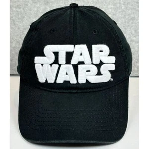 Gorra Star Wars Lucas Films negra correa trasera ajustable bordado elevado - Imagen 1 de 8