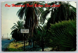 Postcard California Brawley 100 feet below sea level 5G - Imagen 1 de 2