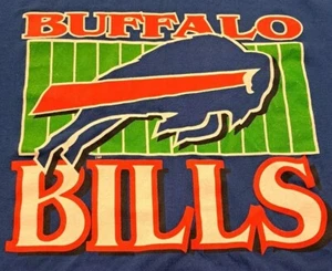 80s Vintage Buffalo Bills NFL Trench T-Shirt See Measurements In Description - Picture 1 of 4